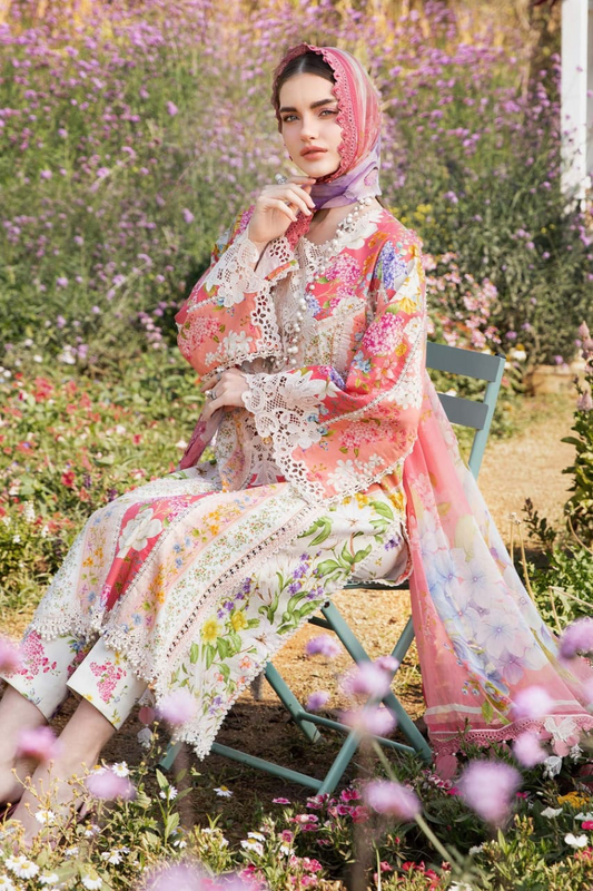 Maria B MPT-2509-B| Pink - Lawn Collection