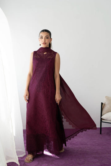 Zaib Magenta Lawn JC-25